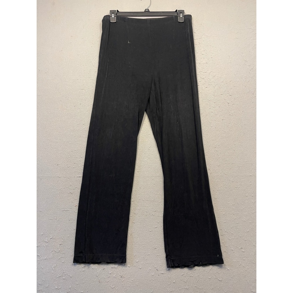 Chico's Travelers Pants Acetate Spandex Black Size 2 Regular Womens